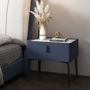 High-end Luxurious Modern Full-wooden Eco-friendly Durable <strong>Mini</strong> Nightstand with 1 <strong>Drawer</strong> for Home Bedroom Hotel Use - Product Image 4