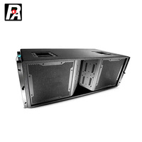 Haut-parleur VT4888 : Système de sonorisation professionnel actif pour scène, avec deux haut-parleurs de 12 pouces, 3 voies, passifs, en ligne.