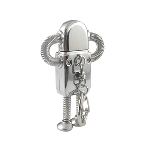 Kim loại tốc độ cao Robot <span class=keywords><strong>USB</strong></span> <span class=keywords><strong>Flash</strong></span> <span class=keywords><strong>Drive</strong></span> 128GB ngón tay cái Pendrive trong món quà phong cách có sẵn trong 64GB 32GB giống - Product Image 2