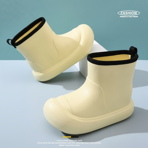 Stivali da donna Basic da metà per le stagioni delle piogge lavoro leggero e moda pioggia e neve CD11 taglia per adulti - Product Image 1