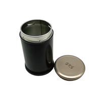Boîte en étain recyclable personnalisée, boîte ronde hermétique, boîte en étain pour matcha, boîte en étain de qualité alimentaire pour café, épices, emballage pour thé