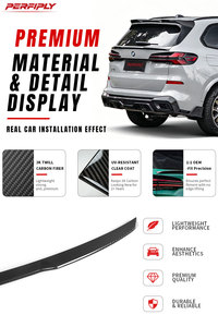 Perfiply Kits <span class=keywords><strong>de</strong></span> carrosserie voiture véritable Fiber <span class=keywords><strong>de</strong></span> carbone Decklid aile <span class=keywords><strong>de</strong></span> becquet <span class=keywords><strong>de</strong></span> toit moyen pour BMW série <span class=keywords><strong>X</strong></span> G05 2019-2026 becquet central - Product Image 3