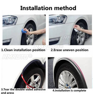 Moldura Protectora Universal de Goma para Ruedas de Coche de 1.5 m, Tira Protectora Anticolisión para Ruedas de Automóvil - Product Image 6