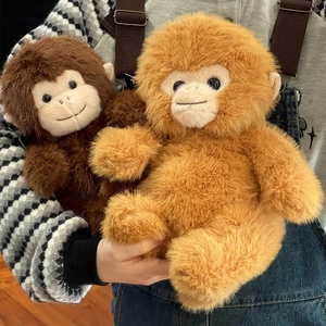 Simpatico Peluche <span class=keywords><strong>Scimmia</strong></span> Dorata Orangutan, Bambola Imbottita, Giocattolo di Consolazione per Bambini, Imbottitura in Cotone PP, Regalo di Compleanno 25cm - Product Image 3