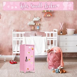 Armadietti Mini per Camera da Letto, <span class=keywords><strong>Armadietto</strong></span> in Miniatura da 10,8 Pollici per Giocattoli, Piccolo <span class=keywords><strong>Armadietto</strong></span> con 2 Chiavi - Product Image 2