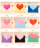 Tarjetas de Felicitación con Forma de Corazón al por Mayor, Tarjetas en Blanco para DIY, para San Valentín, Navidad, Cumpleaños, Acción de Gracias, Mini Tarjetas Creativas