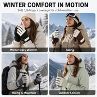 Gants de ski unisexes personnalisés avec logo, imperméables, coupe-vent et chauds pour les sports de neige en plein air