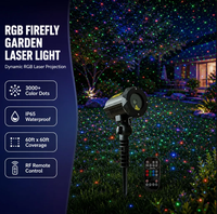 Lumière laser de jardin RGB pour Noël, effet luciole, étanche IP65, télécommande RF, pour cour, pelouse, parc, patio, allée, décoration de vacances, hiver