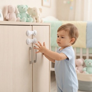 Verrou de sécurité pour bébé, produit de sécurité pour enfants, vente chaude sur TikTok, adhésif pour armoire, réfrigérateur, <span class=keywords><strong>tiroir</strong></span> - Product Image 2
