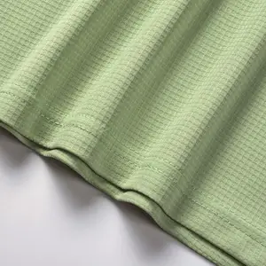 All-polyester Waffle Dry fabric ultra-thin quick drying breathable cloth hygroscopic sweat wicking 130g marathon small square fa
