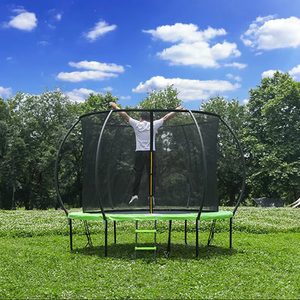 <span class=keywords><strong>Trampoline</strong></span> d'extérieur multi-générations Zoshine avec <span class=keywords><strong>poteaux</strong></span> de soutien incurvés et échelle d'accès sécurisée, idéal pour le saut quotidien en toute sécurité - Product Image 5