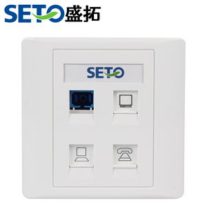 Panneau à fibres optiques Sc Appel informatique <span class=keywords><strong>Prise</strong></span> téléphonique vocale gratuite Module de <span class=keywords><strong>prise</strong></span> TV Plaque frontale - Product Image 3