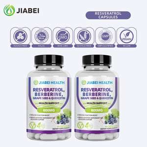 ओम/गंध वयस्क प्रतिरक्षा एंटीऑक्सिडेंट समर्थन शक्तिशाली कैप्सूल 600 मिलीग्राम 60 गिनती बेररीन अंगूर के बीज क्वासेटिन रेस्वेराट्रोल कॉम्प्लेक्स - Product Image 5