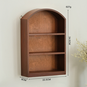壁挂式桌面化妆品小木柜储物架 - Product Image 6