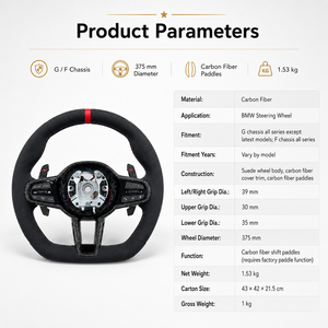 <span class=keywords><strong>Volant</strong></span> en fibre de carbone avec indicateur de changement de vitesse, certification CE, <span class=keywords><strong>prix</strong></span> usine, fabricant professionnel pour BMW E90 E46 F10 - Product Image 6