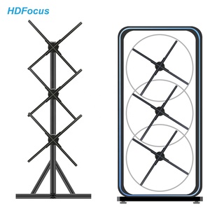 Ventilador 3D de 4 Aspas, 42 cm, 50 cm, 65 cm, 100 cm, Pantalla LED, Publicidad Exterior, HD-F42-100J001, Ventilador Holográfico 3D, Ventilador LED 3D de 42 cm - Product Image 1