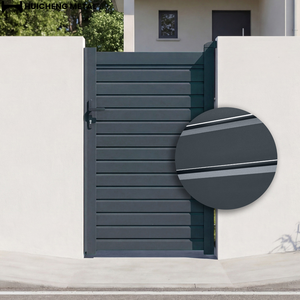 <span class=keywords><strong>Portail</strong></span> piétonnier en aluminium sur mesure pour villa, appartement, jardin, allée latérale, porte simple à persiennes <span class=keywords><strong>avec</strong></span> clôture en aluminium - Product Image 1