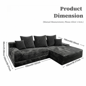 Divano in spugna compressa sottovuoto per arredamento domestico, aree lounge per affitti vacanze, progetti all'ingrosso e mobili commerciali per contratti. - Product Image 6
