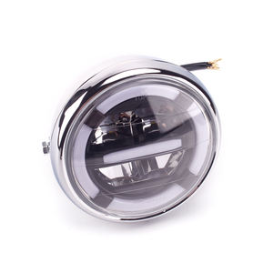 Phare avant de moto à faisceau LED HI/LO, feu de course de jour, pour Honda, Kawasaki, Yamaha, Suzuki, BMW et cafe Racer - Product Image 1