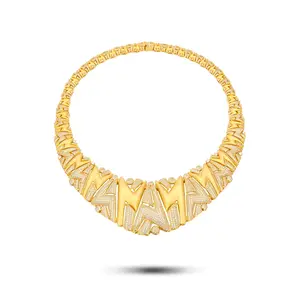 Exitoso Hoge Kwaliteit Luxe Vonken Briljante Kubieke Zirkoon Oorbellen Ketting Sieraden Verpakking Volledige Set