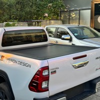 Couverture de benne électrique rétractable en aluminium OEM pour Toyota Double Cab 2016-2024, couvercle rigide à enroulement, étanche et anti-poussière pour pick-up
