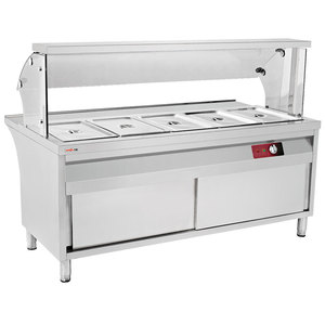 Bếp nhà hàng dùng khay GN 1/1, bàn làm việc di động thương mại, thiết bị giữ nóng thức ăn, tủ trưng bày thức ăn nóng có khay - Product Image 1