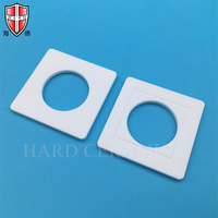 Piring Keramik Persegi ATZ Khusus dengan Lubang Tengah Alumina Toughened Zirconia