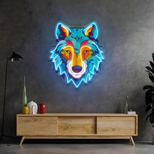 Wolf Shaped Neon <strong>Sign</strong> Are Suitable for Bars and Entertainment Venues to Create an Atmosphere and <strong>Make</strong> Parties More Lively - Product Image 2