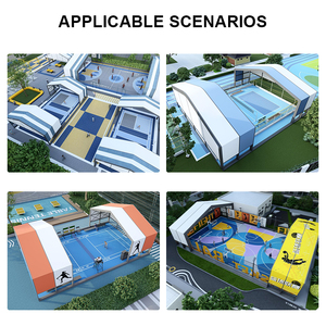 Cúpula inflable deportiva para entrenamiento durante todo el año, fútbol, tenis, baloncesto, Instalación rápida, gimnasio portátil, refugio para sala - Product Image 5