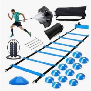 Escalera de Agilidad Profesional y Conos, Obstáculos de Velocidad, Juego de Conos y Escaleras, Equipo Deportivo para Entrenamiento de Fútbol - Product Image 1