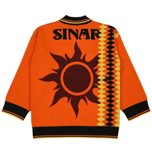 Pull en tricot personnalisé avec logo pour homme, pull décontracté d'hiver, polo de football en tricot pour homme - Product Image 2