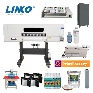 LINKO Hot Selling 60cm Textile T-Shirt Machine d'impression Nouvel État Semi-Automatique avec 2pcs <span class=keywords><strong>Epson</strong></span> I3200 Heads - Product Image 5
