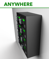 OREAD Pengisi Daya Cepat Elektronik Otomatis 8-Bay 5V/2.1A Maks Bersertifikasi CE Stasiun Pengisian Daya Ponsel Multi-Grid
