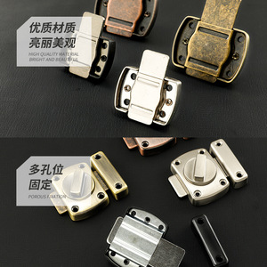 Pestillo de Puerta Zhan Hanlai Weishi, Aleación de Zinc, Negro Cepillado, Estilo Moderno y Simple para Muebles - Product Image 4