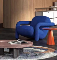 GEDO Minimalist Design Sessel PU Stoff Freizeit Einzels itz Sofa für Wohnzimmer