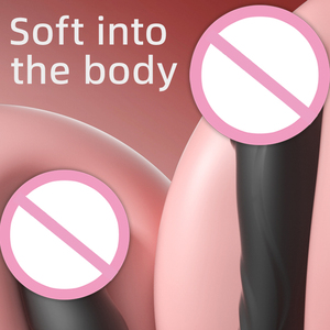 Double Ended Shock Realistische Dildo Sexspielzeug mit Saugnapf Fernbedienung G-Punkt Klitoris Anal Stimulation für Lesben Paar - Product Image 4