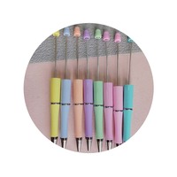 Stylos à bille en plastique, fournitures d'écriture scolaire à l'encre noire mignonne, stylos perlés pour le dessin, le bureau, les étudiants