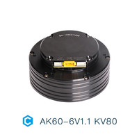 CubeMars Actionneur Robotique Léger à Couple Élevé AK60-6 V1.1 KV80 Moteur BLDC 24V avec Driver CAN Bus pour Robot Quadrupède AGV