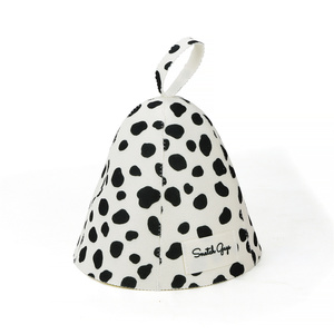 Wholesale Wool Color Custom Embroidery Thick Felt Sauna <b>Hat</b> - Product Image 1
