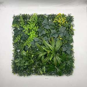 Mur végétal en herbe de Milan 50*50cm, décoration murale suspendue, panneau d'herbe verte artificielle, <span class=keywords><strong>haie</strong></span> de buis artificielle, toile de fond murale - Product Image 4