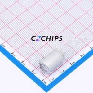 NPLE1601V821MJTM Solid <b>Capacitor</b> Through hole Component (THT),D10xL16mm 820uF 20% 35V 10mm - Product Image 1