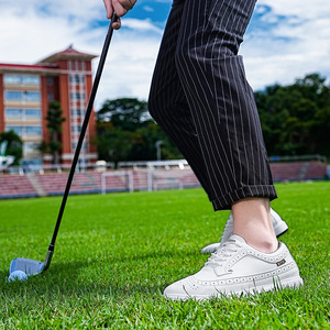 Men's Golf Shoes British Style Casual Sport Lightweight Durable Rubber Outsole Flat Heel Standard Thickness - Product Image 4