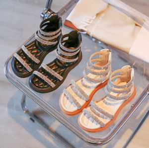 Nouvelles sandales d'été pour enfants, version coréenne, style princesse, avec diamants, chaussures pour filles, taille 26-36 - Product Image 3