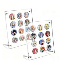 Vente en gros de présentoir à badges en acrylique, support de cadre photo personnalisable pour Manga Anime Pin Collection Home Shelf Decor