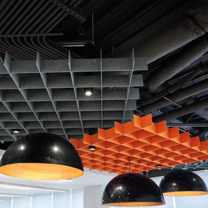 Panneaux acoustiques suspendus en PET légers et modernes pour plafond et mur, réduction du bruit de 90 %, pour salon et chambre à coucher - Product Image 1