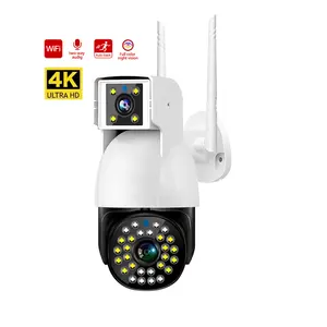 V380 2 in 1 WIFI/4G PTZ Camera 4MP Wireless Home Security Monitor Dual Lens 2K IP Monitoring Video Recorder