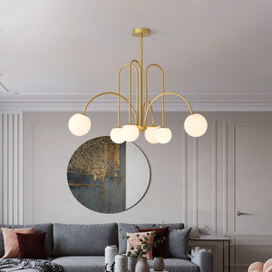 Design minimaliste maison lustre lumière intérieur salon suspension lumière Art déco suspension lampe - Product Image 5