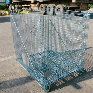 <span class=keywords><strong>Cage</strong></span> de stockage en métal en acier doux Q235 empilable de haute qualité personnalisée - Product Image 1