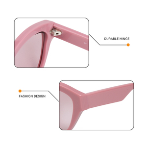 Dayanıklı Vintage Oval Şekilli Düz Renkler UV400 CR39 Dayanıklı Lens Uyumlu Parlak Asetat El Yapımı Güneş Gözlüğü - Product Image 3