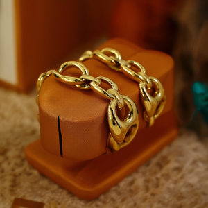 สร้อยข้อมือแฟชั่นแบบโซ่ 316L สแตนเลสสตีล ชุบทอง PVD ทนทาน ยั่งยืน - Product Image 3